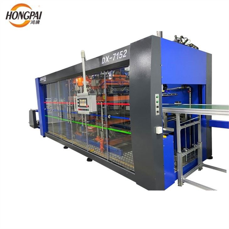 Three Stations Fully Automatic Plastic Pvc Fruit Box Vacuum Forming Machine