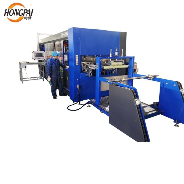 Three Stations Fully Automatic Plastic Pvc Fruit Box Vacuum Forming Machine